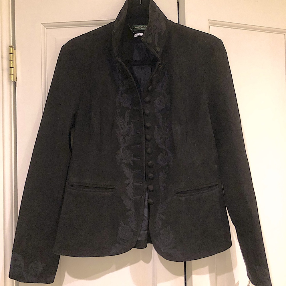 Ralph Lauren Embroidered Suede Jacket/Blazer (Medium) NWT